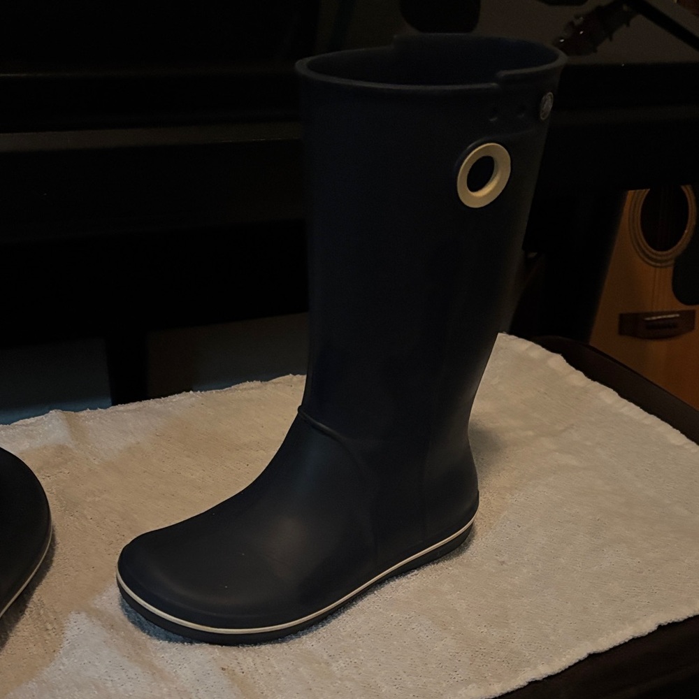 CROCS Dark Blue Tall Boots